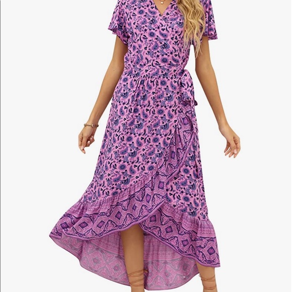 Dresses & Skirts - Bohemian MIDI Wrap Dress